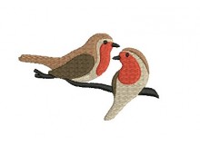 Stickdatei - Rotkehlchen